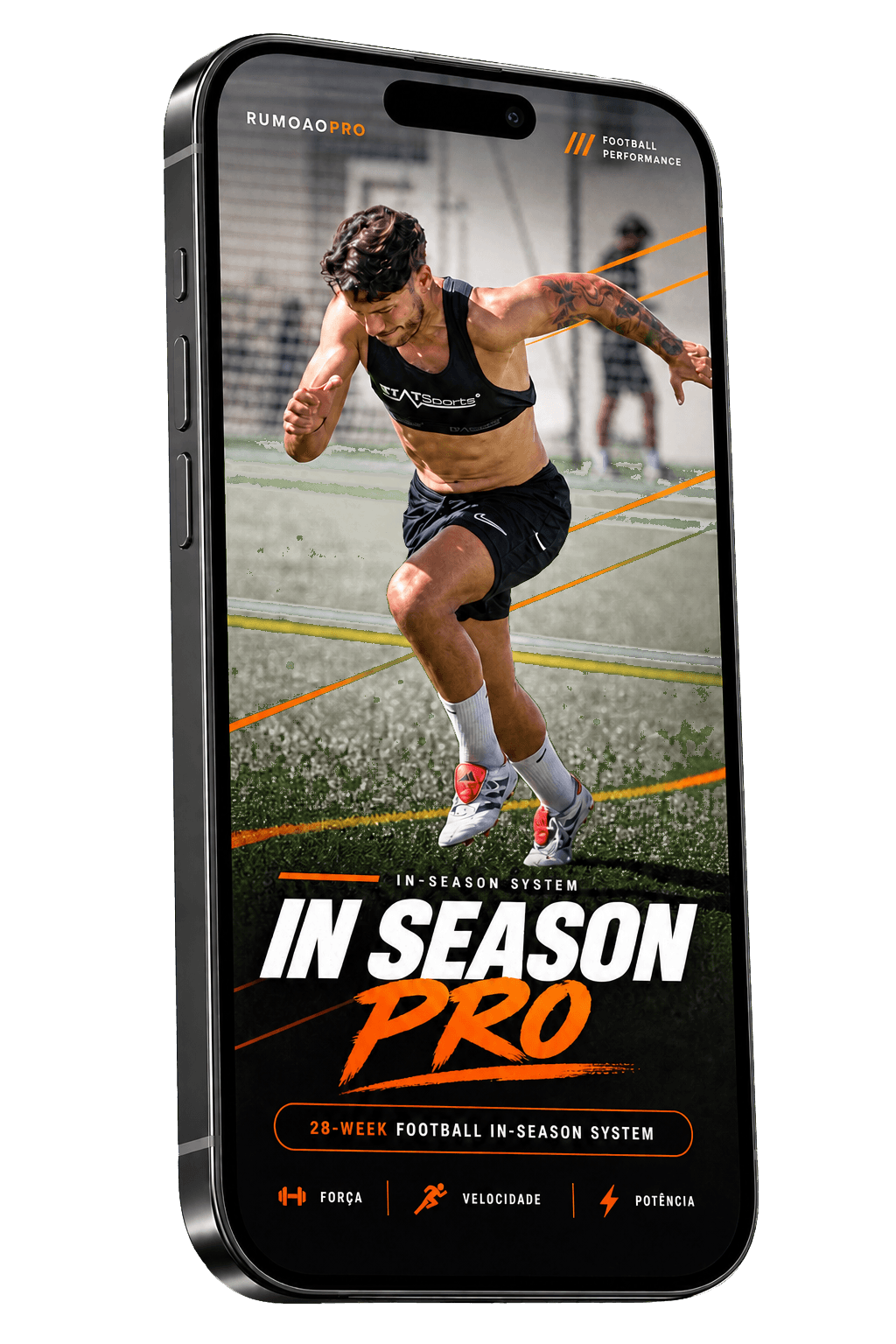 Phone displaying the In-Season Pro cover