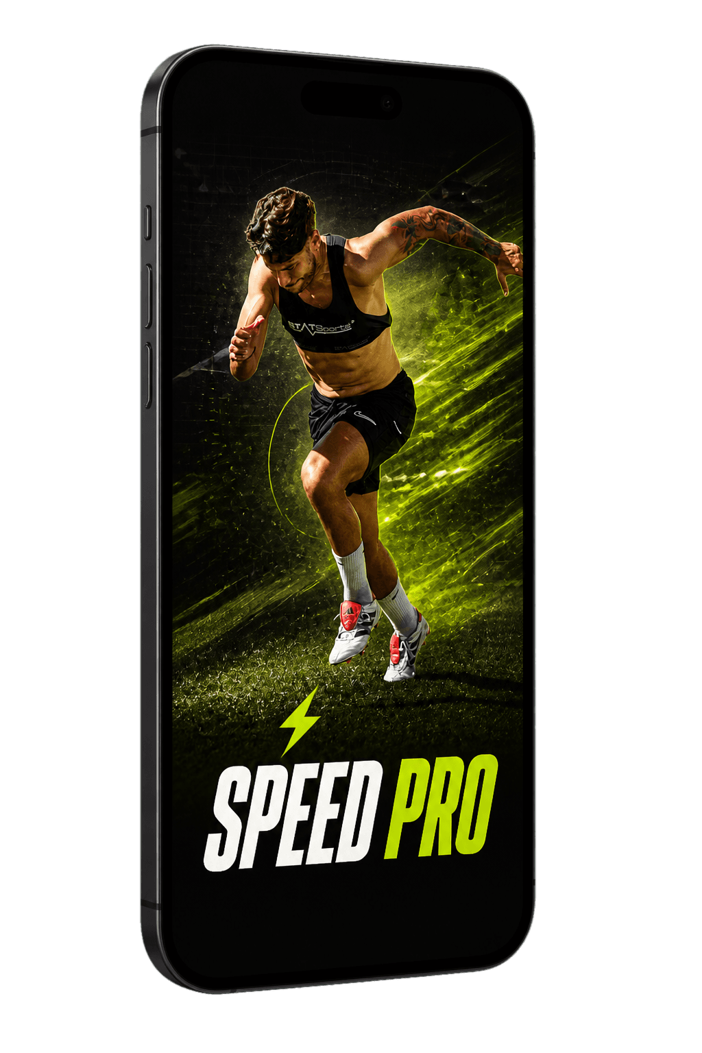Phone displaying the Speed Pro cover
