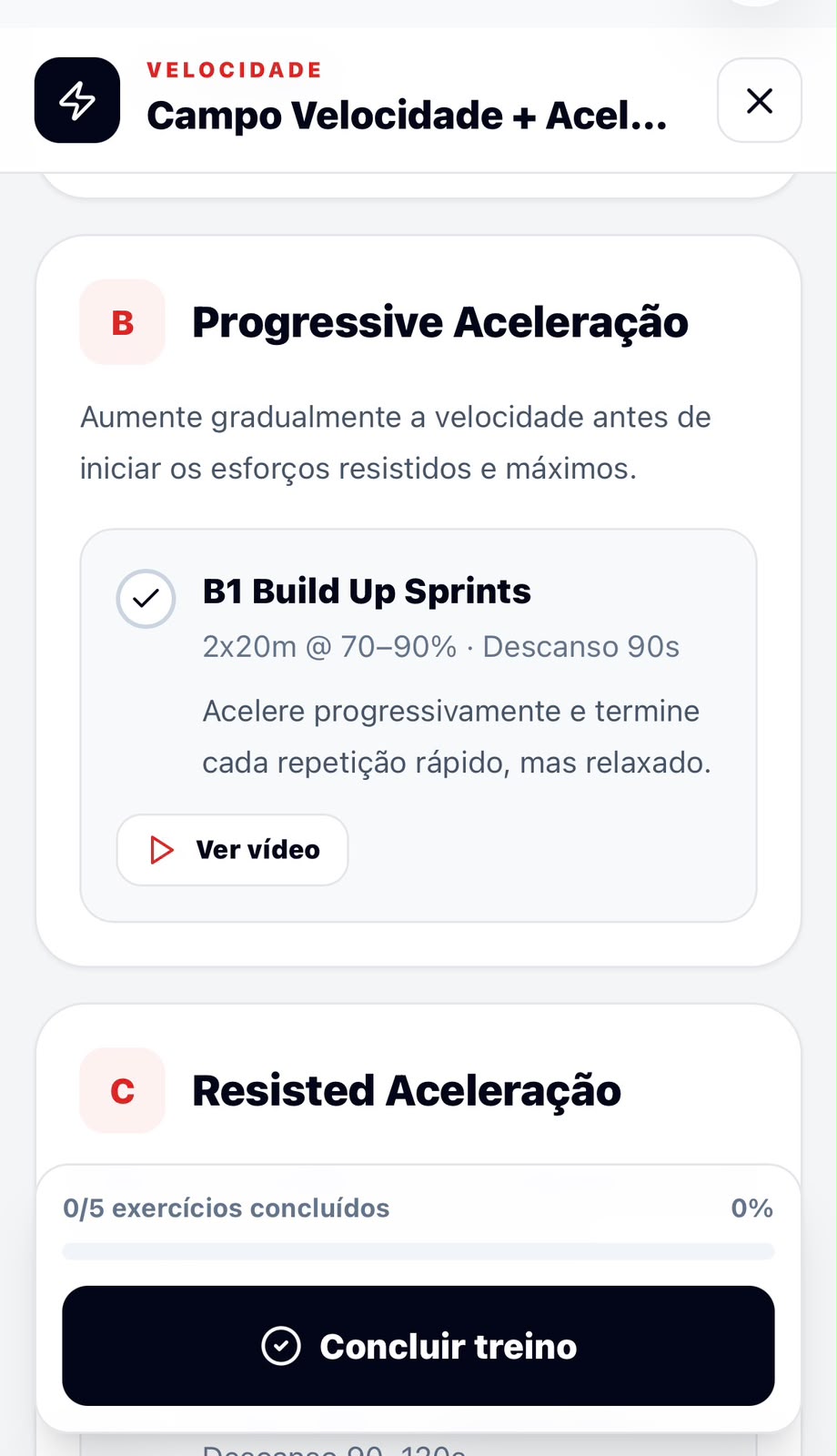 Real Speed Pro workout in RaptorPro